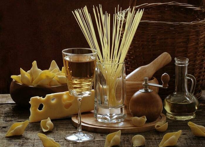 Натюрморты с макаронными изделиями