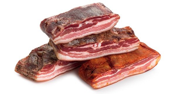 pancetta - сыровяленая свиная грудинка